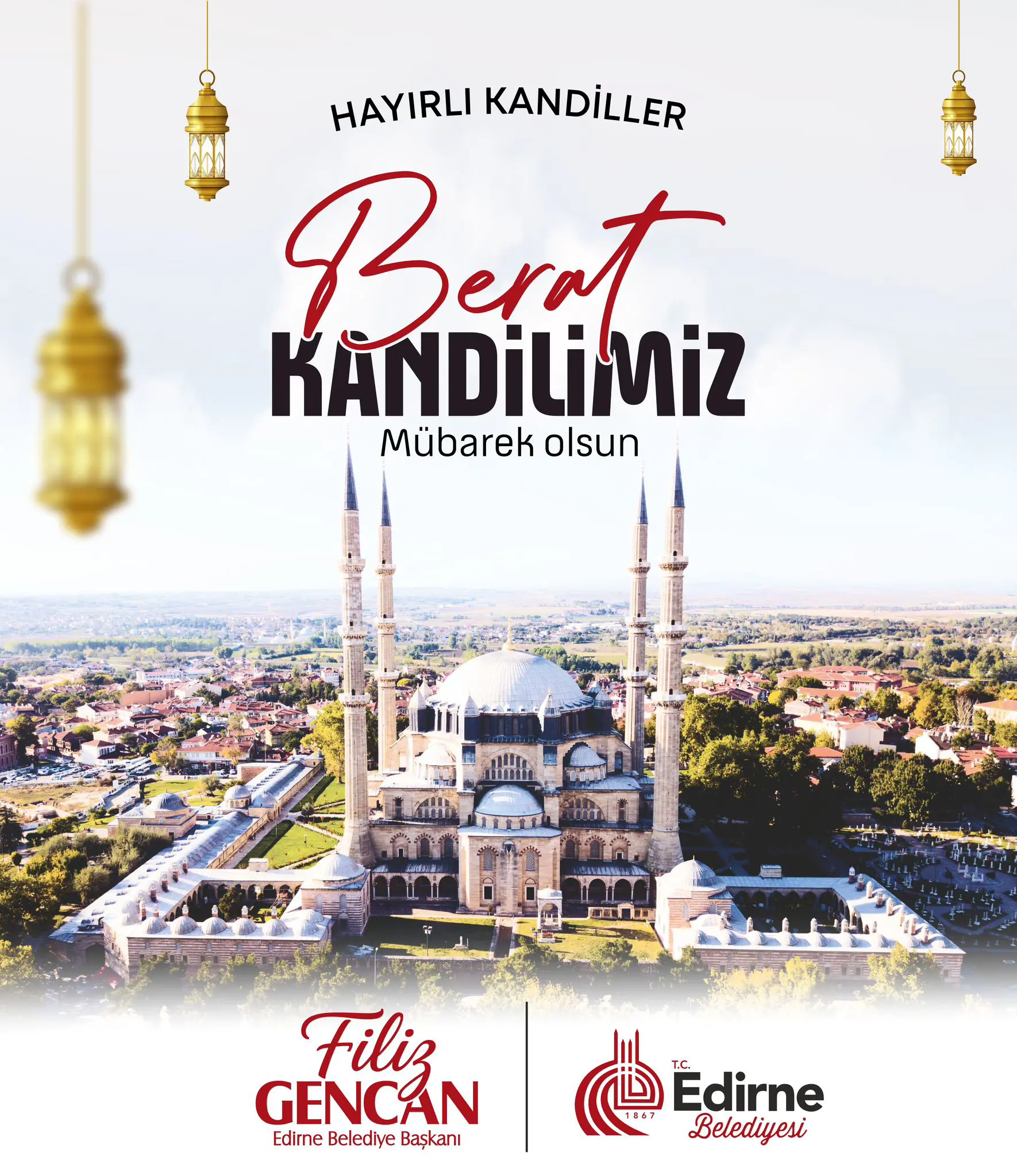 BAŞKAN GENCAN’DAN BERAT KANDİLİ MESAJI